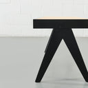CAPELA Black Wood Bench – Stylish & Durable Seating Solution