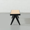 CAPELA Black Wood Bench – Stylish & Durable Seating Solution