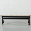 CAPELA Black Wood Bench – Stylish & Durable Seating Solution