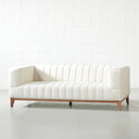 AUDREY Cream Bouclé Fabric Sofa