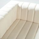 AUDREY Cream Bouclé Fabric Sofa