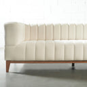 AUDREY Cream Bouclé Fabric Sofa