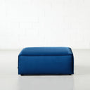 MASON Velvet Blue Ottoman – Luxurious and Versatile Accent Piece