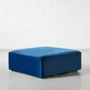 MASON Velvet Blue Ottoman – Luxurious and Versatile Accent Piece