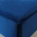 MASON Velvet Blue Ottoman – Luxurious and Versatile Accent Piece