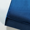 MASON Velvet Blue Ottoman – Luxurious and Versatile Accent Piece