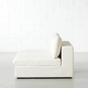 Module de chaise en tissu COSMIC – Unité d'assise modulaire moderne beige