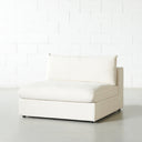 Module de chaise en tissu COSMIC – Unité d'assise modulaire moderne beige