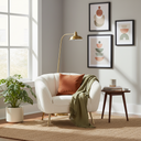 Chaise en tissu AUDREY (CRÈME BOUCLE) – Sièges d'appoint