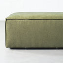 MASON Green Fabric Ottoman – Stylish and Versatile Seating or Footrest