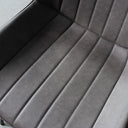 GLORIA – Chaise de salle à manger en cuir gris