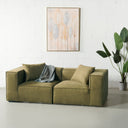 Module d'angle vert MASON – Solution d'assise élégante et durable