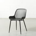 DANIELLA Plastic Dining Chair (BLACK) – Modern, Durable & Comfortable