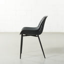 DANIELLA Plastic Dining Chair (BLACK) – Modern, Durable & Comfortable