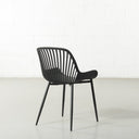 DANIELLA Plastic Dining Chair (BLACK) – Modern, Durable & Comfortable