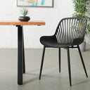 Chaise de salle à manger en plastique DANIELLA (NOIRE) – Moderne, durable et confortable