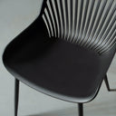 DANIELLA Plastic Dining Chair (BLACK) – Modern, Durable & Comfortable