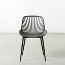 DANIELLA Plastic Dining Chair (BLACK) – Modern, Durable & Comfortable