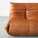Module de chaise d'angle en tissu marron TOGO