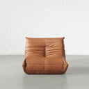Module de chaise d'angle en tissu marron TOGO