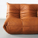 Canapé modulable 2 places en cuir TOGO - Marron