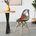 Chaise d'appoint en tissu ESSEN (PATCHWORK MULTICOLORE)