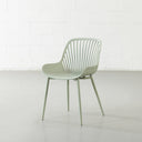 DANIELLA Plastic Dining Chair - Stylish & Durable Green Dining Chair