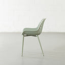 DANIELLA Plastic Dining Chair - Stylish & Durable Green Dining Chair