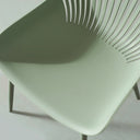 DANIELLA Plastic Dining Chair - Stylish & Durable Green Dining Chair