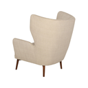 Klara Single Seat Sofa (Sand with Walnut Legs)
