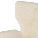 Klara Single Seat Sofa (Sand with Walnut Legs)