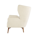 Klara Single Seat Sofa (Sand with Walnut Legs)