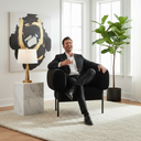 REINA BLACK - Accent Chair