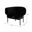 REINA BLACK - Accent Chair