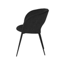 Alotti Dining Chair (Charcoal Fabric & Black Legs)