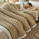 ‍Throw Blanket – Beige – 60 X 79 in (100% off)