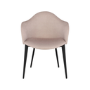 Nora Dining Chair (Mauve with Black Frame)