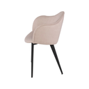 Nora Dining Chair (Mauve with Black Frame)