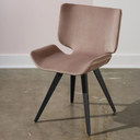 Astra Dining Chair (Blush with Titanium Legs)
