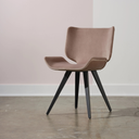 Astra Dining Chair (Blush with Titanium Legs)