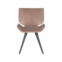 Chaise de salle à manger Astra (Blush avec pieds en titane)