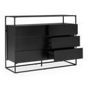 Mantra - Commode en placage de chêne, noir