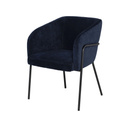 Estella Dining Chair (Twilight with Black Frame)