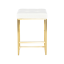Chi Counter Stool (White with Gold Frame)
