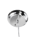 Dome Pendant Light (Small - Black with White Fixture)