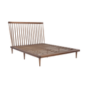 Jessika Bed (Queen - Walnut with Walnut Legs)