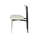 Vicuna Dining Chair (Boucle Beige with Faded Legs)