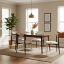 Vicuna Dining Chair (Boucle Beige with Faded Legs)