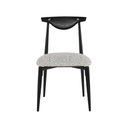 Vicuna Dining Chair (Boucle Grey with Black Legs)