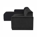 Leo - Canapé d'angle (Gauche - Gris anthracite avec méridienne anthracite)